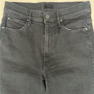 Mother High-Waisted Black Jeans